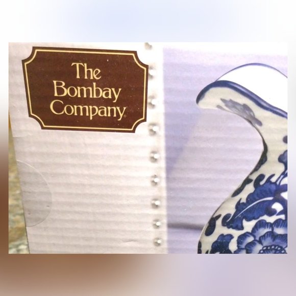 The Bombay Company-NIB-Floral Ceramic Cream & Sugar Set - Picture 2 of 3